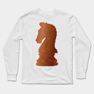 Chess Knight Low Poly Long Sleeve T-Shirt